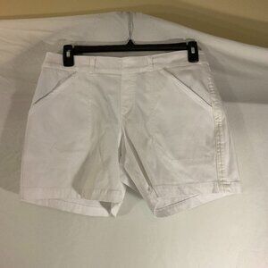 Spanx, White, Pull-On Shorts, Size Large